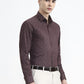 Maroon Printed Slim Fit Party Wear Shirt | Greenfibre