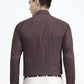 Maroon Printed Slim Fit Party Wear Shirt | Greenfibre