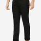 Black Solid Super Slim fit Casual Trouser | Greenfibre