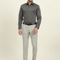 Black & Grey Printed Slim Fit Formal Shirt | JadeBlue Super Luxe