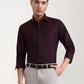Maroon Solid Slim Fit Party Wear Shirt | Greenfibre