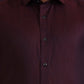 Maroon Solid Slim Fit Party Wear Shirt | Greenfibre