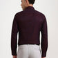 Maroon Solid Slim Fit Party Wear Shirt | Greenfibre