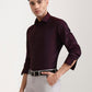 Maroon Solid Slim Fit Party Wear Shirt | Greenfibre