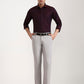 Maroon Solid Slim Fit Party Wear Shirt | Greenfibre