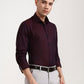 Maroon Solid Slim Fit Party Wear Shirt | Greenfibre