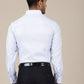 Light Blue Printed Slim Fit Formal Shirt | Greenfibre