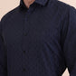 Blue Checked Slim Fit Formal Shirt | Greenfibre