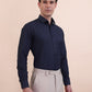 Blue Checked Slim Fit Formal Shirt | Greenfibre
