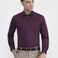 Purple Printed Slim Fit Party Wear Shirt | Greenfibre