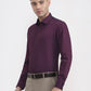 Purple Printed Slim Fit Party Wear Shirt | Greenfibre