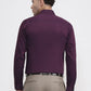 Purple Printed Slim Fit Party Wear Shirt | Greenfibre