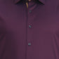 Purple Printed Slim Fit Party Wear Shirt | Greenfibre