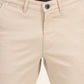 Khaki Solid Slim Fit Casual Trouser | Greenfibre