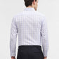 White & Blue Checked Slim Fit Formal Shirt | Greenfibre