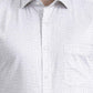 Cream Printed Slim Fit Formal Shirt | Greenfibre