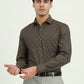 Brown & Blue Checked Regular Fit Formal Shirt | Greenfire