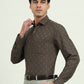 Brown & Blue Checked Regular Fit Formal Shirt | Greenfire