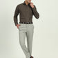 Brown & Blue Checked Regular Fit Formal Shirt | Greenfire