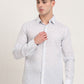 Sky Blue Printed Slim Fit Casual Shirt | JadeBlue
