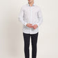 Sky Blue Printed Slim Fit Casual Shirt | JadeBlue