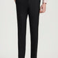 Black Solid Slim Fit Formal Trouser | Greenfibre