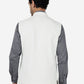 White Solid Regular Fit Bandhgala Jacket | Greenfibre