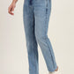 Light Blue Washed Straight Fit Jeans | Greenfibre