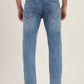Light Blue Washed Straight Fit Jeans | Greenfibre