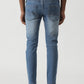 Mid Blue Washed Urban Fit Jeans | Greenfibre