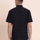 Black Printed Smart Fit Semi Casual Shirt | Greenfibre