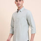 Pista Green Solid Slim Fit Casual Shirt | Greenfibre