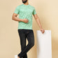 Green Printed Slim Fit Winter T-Shirt | Greenfibre