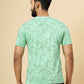 Green Printed Slim Fit Winter T-Shirt | Greenfibre