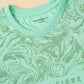 Green Printed Slim Fit Winter T-Shirt | Greenfibre