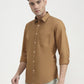 Fawn Solid Tailored Fit Semi Casual Shirt | Greenfibre