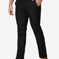 Black Solid Super Slim Fit Casual Trouser | Greenfibre