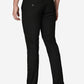 Black Solid Super Slim Fit Casual Trouser | Greenfibre