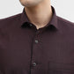 Maroon Printed Slim Fit Party Wear Shirt | Greenfibre