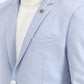 Blue Solid Regular Fit Blazer | Greenfibre
