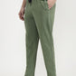 Green Solid Slim Fit Track Pant | Greenfibre