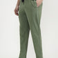 Green Solid Slim Fit Track Pant | Greenfibre