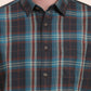 Green Checked Slim Fit Casual Shirt | Greenfibre