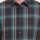 Green Checked Slim Fit Casual Shirt | Greenfibre