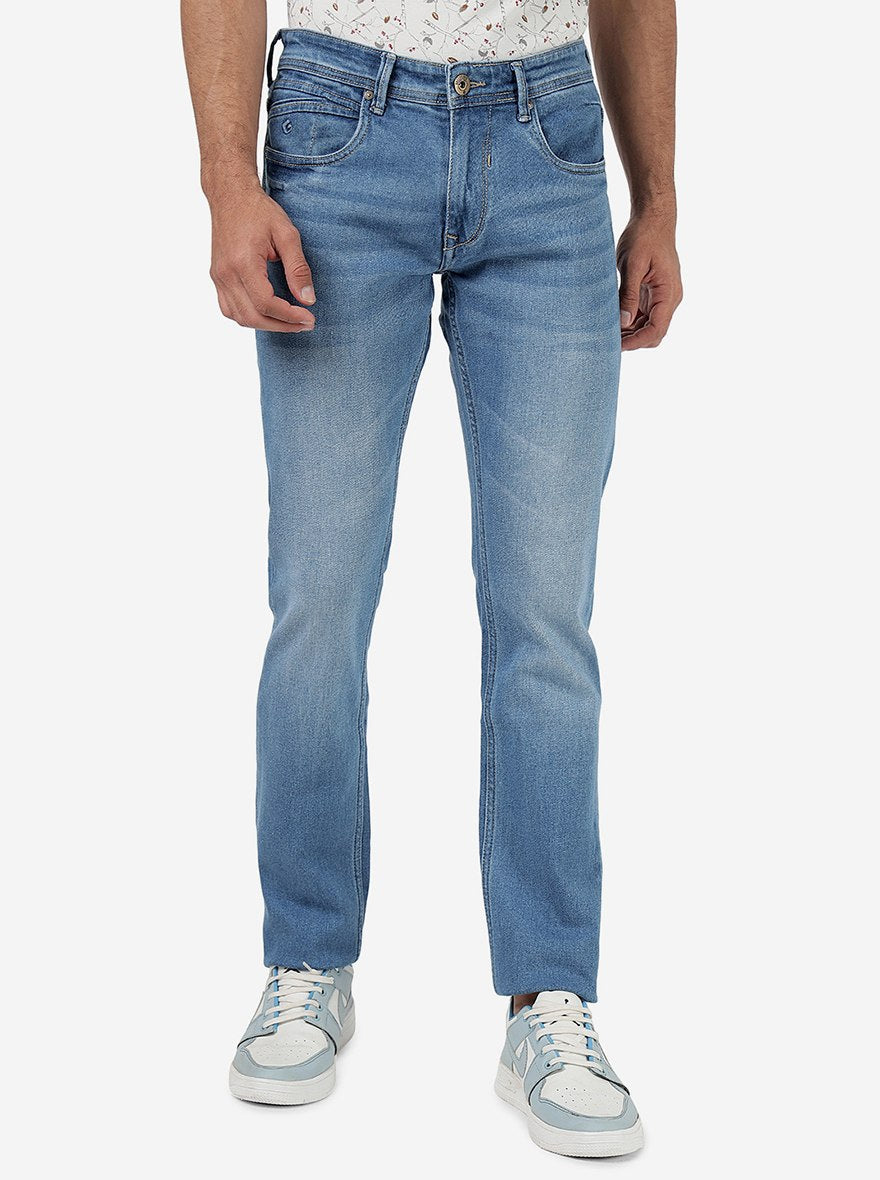 River Blue Washed Narrow Fit Jeans | Greenfibre