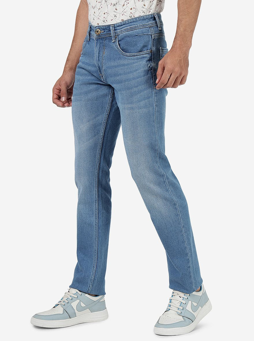 River Blue Washed Narrow Fit Jeans | Greenfibre