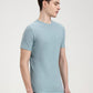 Mint Green Solid Slim Fit T-Shirt | Greenfibre