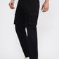 Black Solid Slim Fit Cargo Pant | Greenfibre