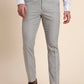 Grey Solid Slim Fit Formal Trouser | Greenfibre
