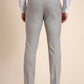 Grey Solid Slim Fit Formal Trouser | Greenfibre